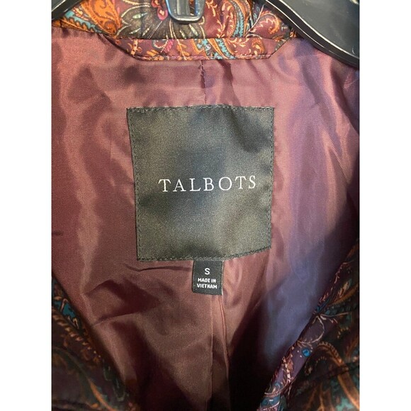 Talbots Paisley print puffer jacket - Picture 4 of 8